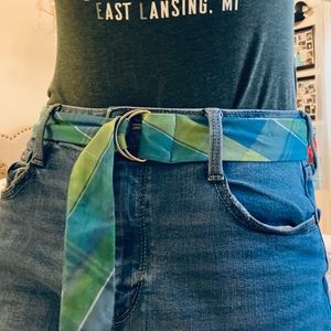 Vintage Plaid Belt